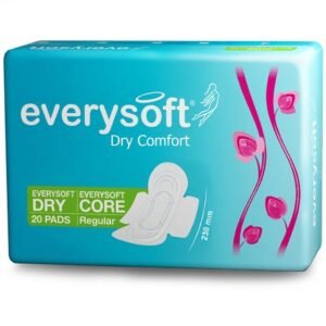 Everysoft Dry Comfort Sanitary Napkins for Women, 20 Pads Size Regular 230mm, Super Saver Pack