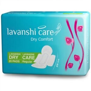 Lavanshi Care Dry Comfort Sanitary Napkins for Women, 20 Pads Size Regular 230mm, Super Saver Pack